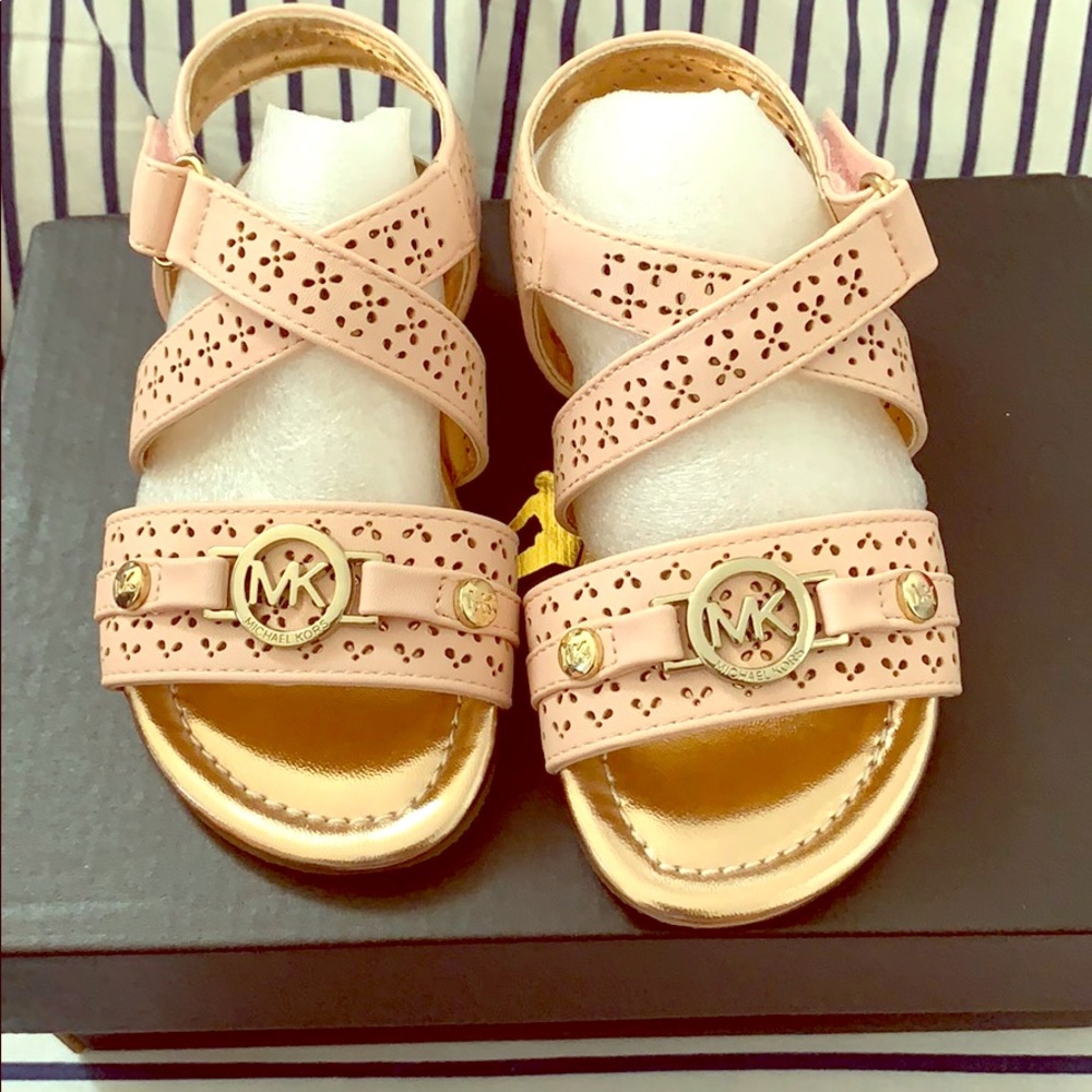 Never worn Micheal Kors toddler sandals.